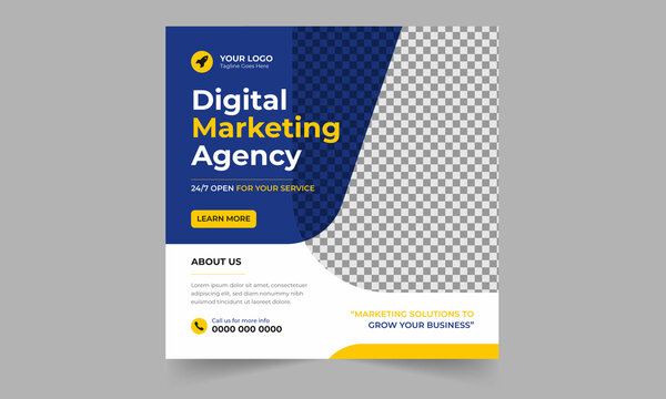 Digital Marketing And Corporate Social Media Post And Web Banner Design Template Premium Vector
