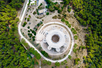 Castel del monte vista aerea, patrimonio unesco, puglia