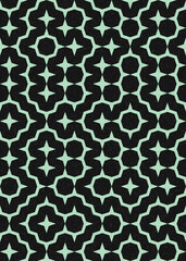 Abstract Geometric Pattern generative computational art illustration