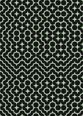Abstract Geometric Pattern generative computational art illustration
