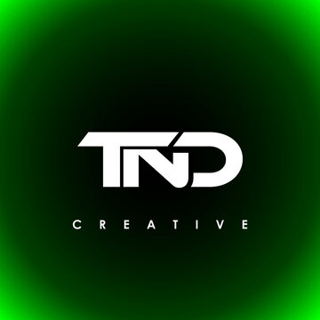 TND Letter Initial Logo Design Template Vector Illustration