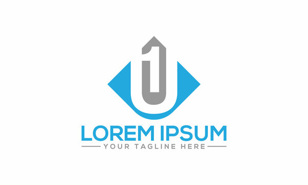 The Best Design U1 logo unique modern minimalist simple creative abstract and vector