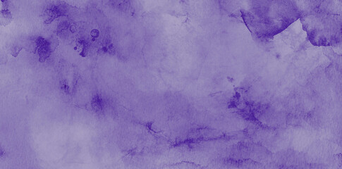 Obraz premium Pastel purple watercolor background texture, grain and old vintage grunge texture design with color blobs or blotches in border and corner stained paper, lilac or lavender light purple color