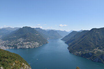 Lac de Lugano en Suisse