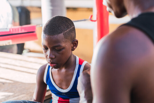 Personal trainer giving instructors