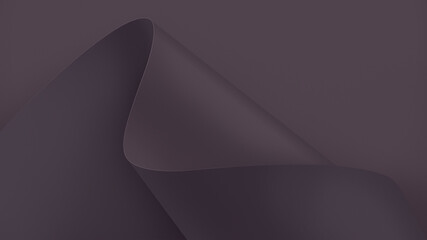 Abstract 3d wavy background. Modern minimal paper art