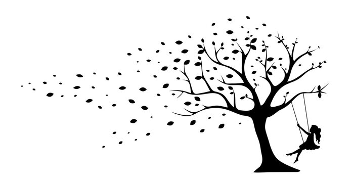 Windy Tree Vector Art, Icons, and Graphics for Free Download