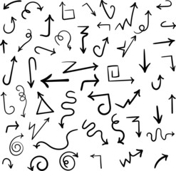 Set of different vector arrows