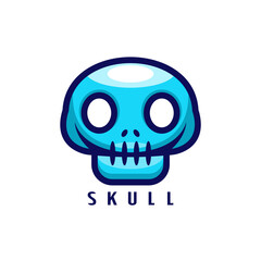 Skull head logo