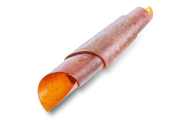 Healthy apple pastille on a white isolated background