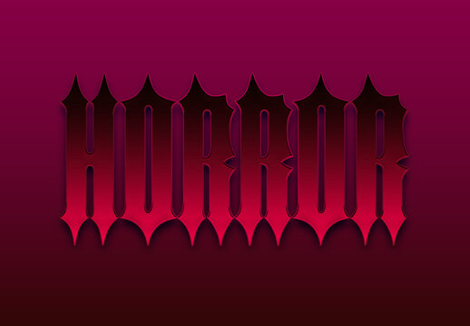 Dark Metal Text Effect