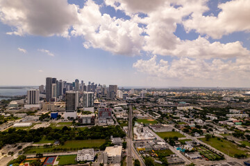 Obraz premium Aerial photo Miami FL USA city landscape