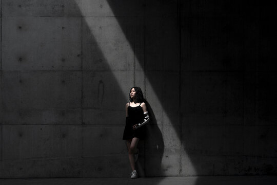 A woman with a fracture