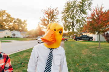 Funny Halloween mask. 