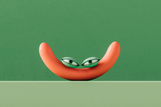 A wurst with eyes