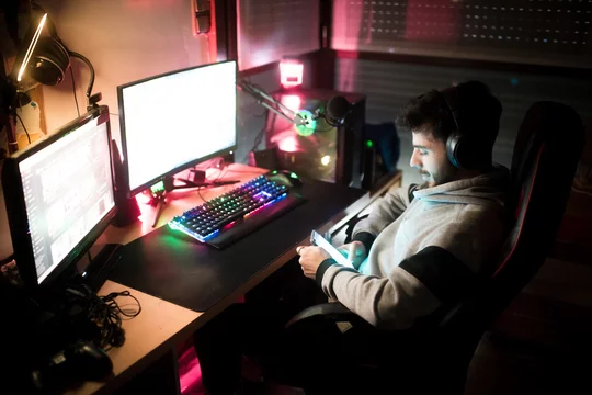Pc Gaming Setup Premium Images – Browse 47 Stock Photos, Vectors, and Video  | Adobe Stock