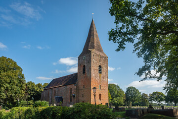 Fototapeta na wymiar St. Nicolas church in Onstwedde, Province Groningen