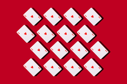 Poker cards pattern