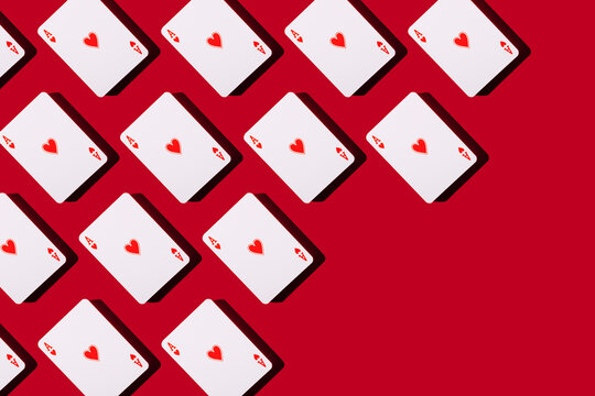 Poker cards pattern