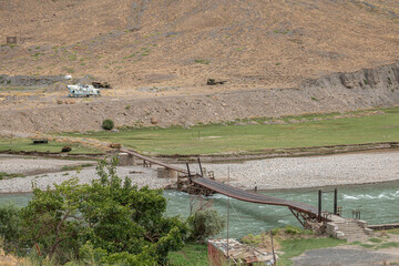 Old military equipment in Panjshir Valley, Afghanistan