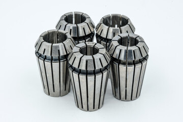 elastic milling cutter on white background