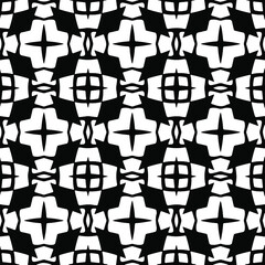 floral seamless pattern background.Geometric ornament for wallpapers and backgrounds. Black pattern.