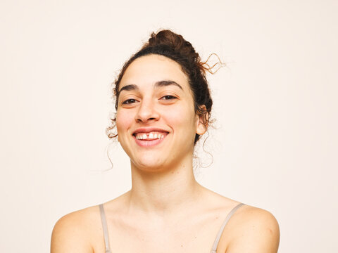 Natural skincare portrait