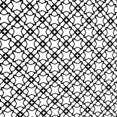 floral seamless pattern background.Geometric ornament for wallpapers and backgrounds. Black  pattern.
