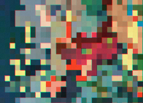 Colorful Pixels Illustration