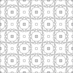  floral pattern background.Repeating geometric tiles from striped elements. Black pattern. 