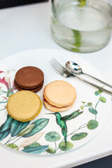 French macaroons .Dessert