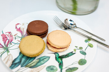 French macaroons .Dessert