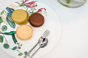 French macaroons .Dessert