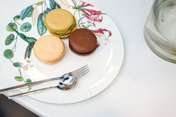 French macaroons .Dessert