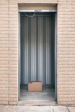 Storage: Cardboard Box Inside Empty Unit