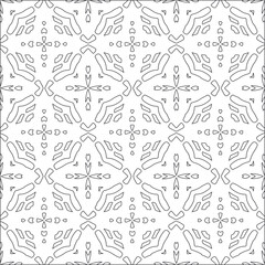floral pattern background.Repeating geometric tiles from striped elements.  Black pattern. 