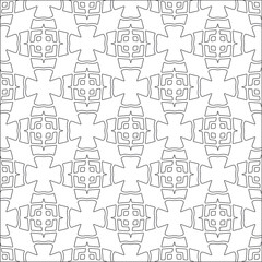floral pattern background.Repeating geometric tiles from striped elements.  Black pattern. 