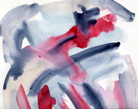 Watercolor abstract modern art 