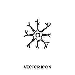 Neuron vector icon. Modern, simple flat vector illustration for website or mobile app.Nerve symbol, logo illustration. Pixel perfect vector graphics	