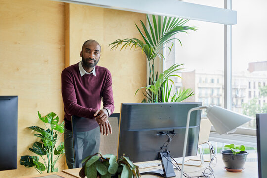 Black businessman in the office