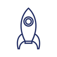 Isolated rocket icon