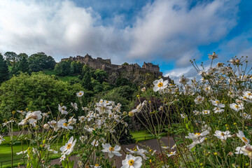 Edinburgh castle in the summer