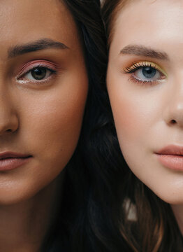 Diverse women looking at camera
