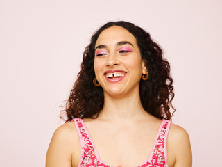 smiling isolated portrait