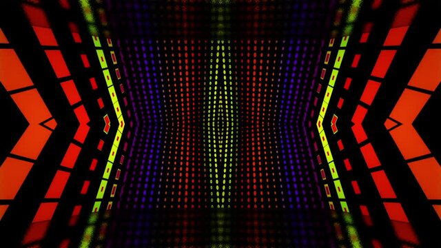 Animation of seamless loop wave and light abstract background digital concert stage background