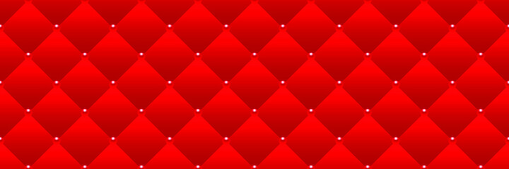 Red luxury background with beads. Vector illustration. 