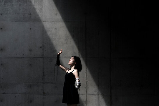 A woman with a fracture