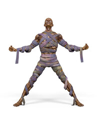 mummy got the power on white background