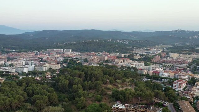 survol de Lloret de mar en catalogne sur la costa brava