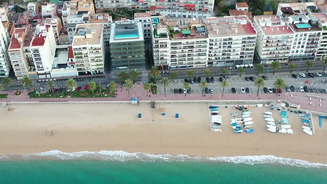 survol de Lloret de mar en catalogne sur la costa brava